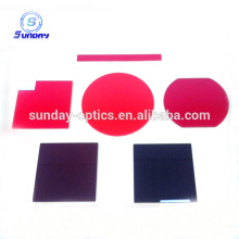 Red Glass Optical Filter 600-720nm